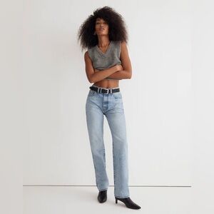 Madewell 90’s Straight Jeans in Mercer Wash